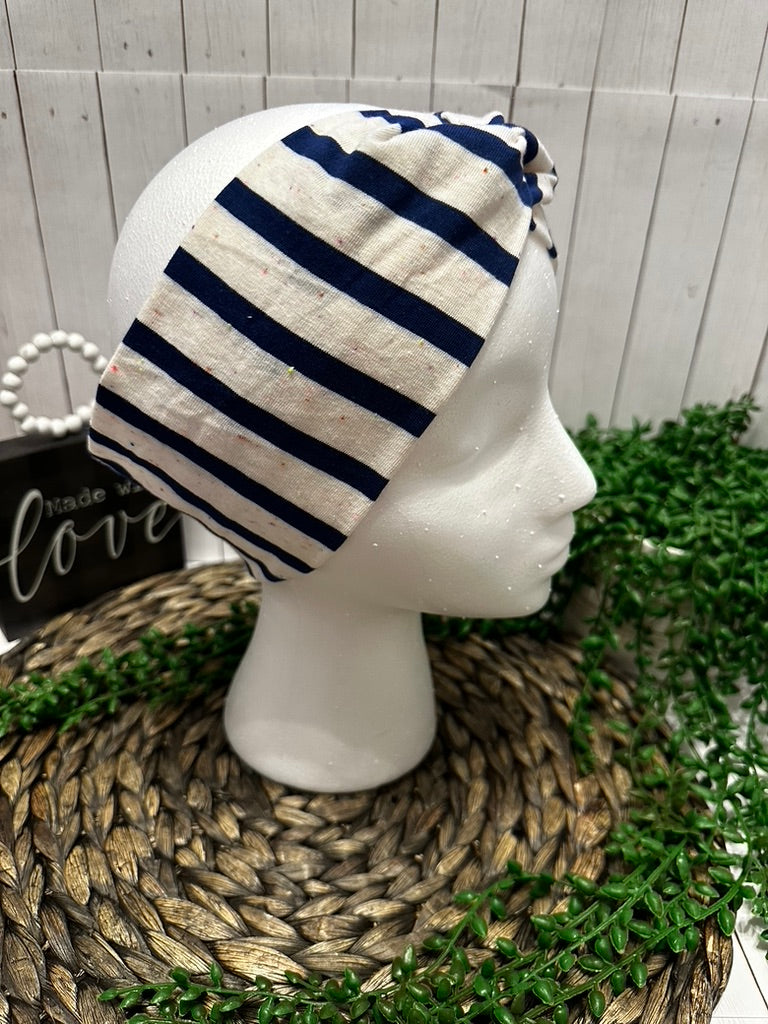 Blue Striped Headband