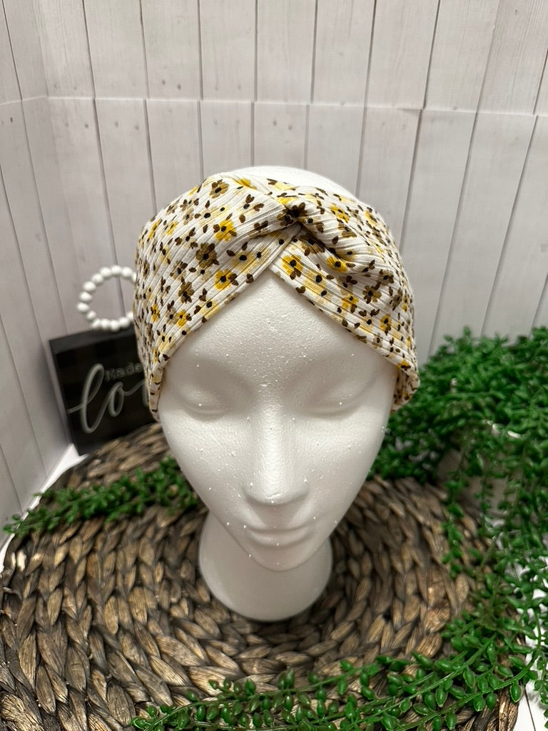 Neutral Floral Headband